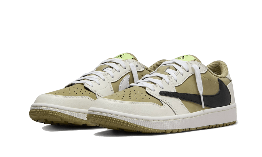 Air Jordan Air Jordan 1 Retro Low Golf Travis Scott Neutral Olive - FZ3124-200