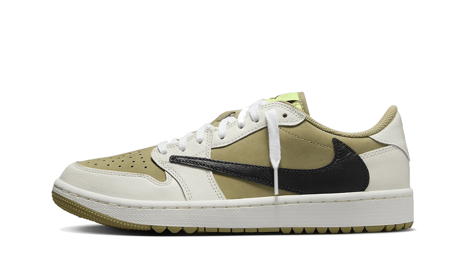 Air Jordan Air Jordan 1 Retro Low Golf Travis Scott Neutral Olive - FZ3124-200